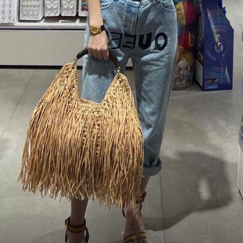 Bohemian Tassel Straw Handbag  - Ethnic Fashion Design review and price