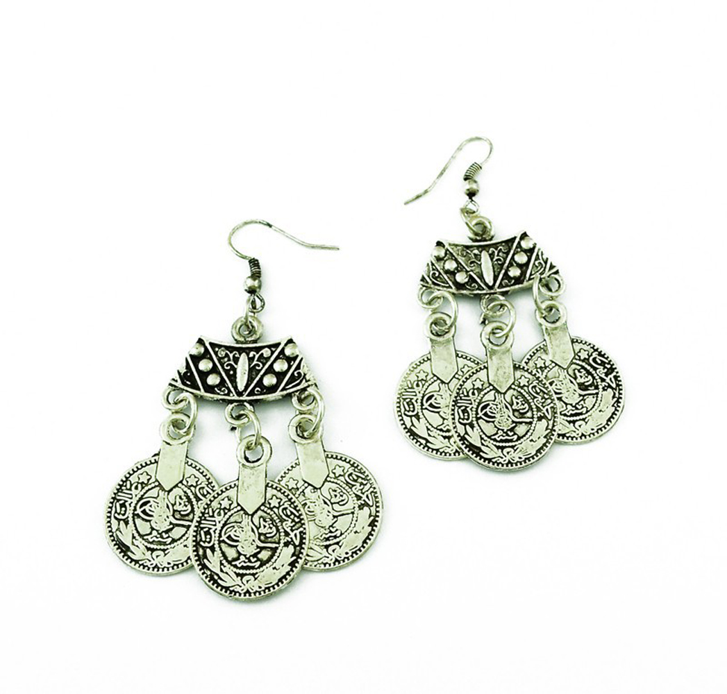 Vintage Silvery Beach Coins Ch - Ethnic Fashion Pakistan review and price